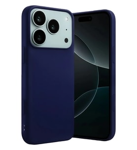 iPhone 17 Pro Nano içi Kadife Silikon - Lacivert