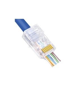 Rj45 Cat6 Açık Uçlu Soket 8p/8c Cat6 Konnektör 100 adet