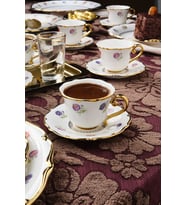 Royal Bone Diana 6 Kişilik Kahve Fincan Takımı 90 ml (Standart)