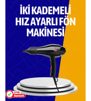 2200W Güçlü Motorlu Ergonomik Fön Makinesi