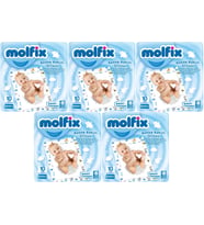 Molfix Bebek Bakım Alt Açma Örtüsü 5 Li Set 50 Adet (5Pk*10)