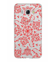 Samsung Galaxy J5 2016 Kapak Nostalji Desen Tasarımlı Şeffaf Silikon Kılıf