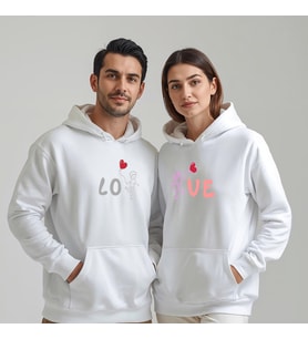 Sevgililer Günü Özel Kombin, 2 Ürün Kapüşonlu Hoodie Sweatshirt