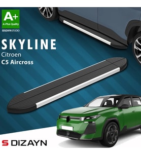 S-Dizayn Citroen C5 Aircross 2 Hybrid Benzinli Skyline Aluminyum Yan Basamak 193 Cm 2025 Üzeri A+ Kalite