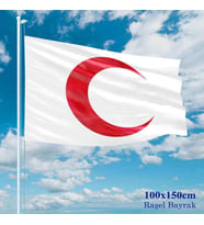 Kızılay Bayrağı - Flama - Bayrak - 100x150 cm (1 metre x 1,5 metre)