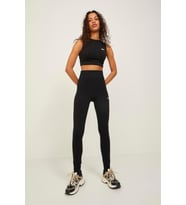 JJXX Kadın Dikişsiz Crop Top Spor Büstiyer - Charlotte (Siyah)