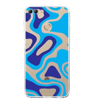 PrintiFy Huawei Y9 2018 Uyumlu Kamera Korumalı Renkli Desen Tasarımlı Şeffaf Silikon Kılıf