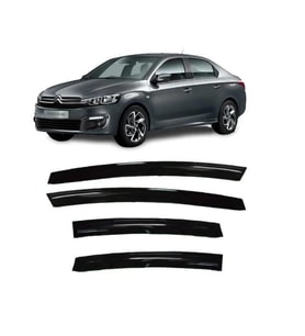 Citroen C Elysee 2012-2022 Uyumlu Mugen Cam Rüzgarlığı Seti Piano Black 4'lü İthal