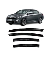 Citroen C Elysee 2012-2022 Uyumlu Mugen Cam Rüzgarlığı Seti Piano Black 4'lü İthal