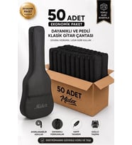 Midex GK-40K-50X Klasik Gitar Çantası 50'li Paket Kaliteli Siyah Kılıf (50 Adet)