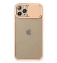 Newface Apple iPhone 11 Pro Kılıf Palm Buzlu Kamera Sürgülü Silikon - Pembe