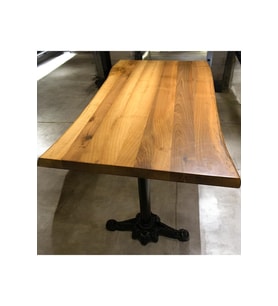 CAFE MASA Ahşap Kütük Masa ASLAN AYAK 180x90