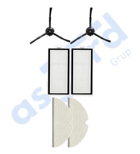 ROBOROCK Q5, Q5+, Q5 PRO,Q5 PRO+ UYUMLU 2 Yan Fırça 2 Filtre 2 Mop PKT-iasgf0000499