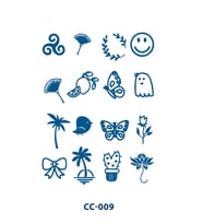 CC-009 YARI KALICI ÇOKLU ŞEMATİK DESEN PARMAK VE VUCUT DÖVME-TATTO