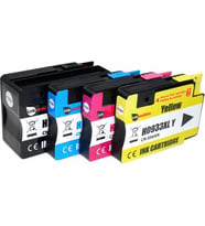 Photo Print HP Officejet 7510 Kartuş Set 4 Renk Takım Muadil Yüksek Kapasite 932XL-933XL