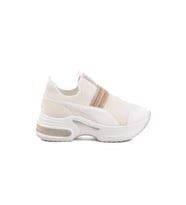 Ayakmod Siyah Beyaz Anorak Taşlı Kadın Sneaker 702307 Z (Beyaz)