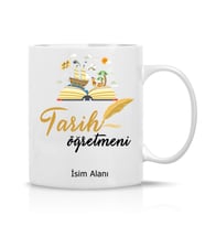 Tarih Öğretmeni Tasarım İsim Yazılı Hediye Çay Kahve Kupa Bardak-Öğretmenler2