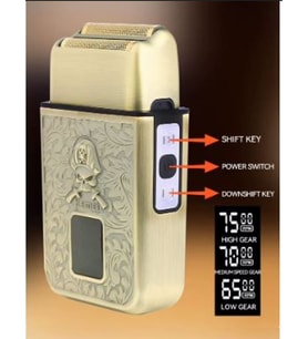KEMEI Profesyonel Elektrikli Erkek Gıgır Cırcır Tıraş Makineleri - USB Şarjlı Dijital Mini Saç Kesme Makineleri, Uzun Ömürlü Pil, LCD Ekran KM-T101