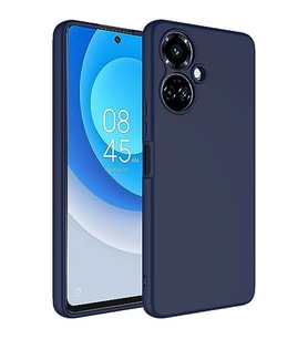 Coverzone Tecno Spark 9 Pro ?le Uyumlu K?l?f Z-Mara Lansman Vieri Tam Koruma Arka Kapak Kamera Koruma �?k?nt?l? P�r�zs�z Y�zey Lacivert