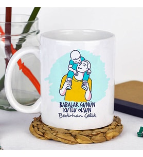 Kişiye Özel Baba ve Evladı Duygusal Kupa Bardak