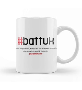 Battuk Karadeniz Kupa Bardak Porselen