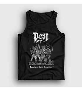 Presmono Unisex Siyah Towards The Bestial Armageddon Pest Atlet 450411tt