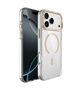 Apple iPhone 17 Pro Max Kılıf M-safe Şarj Özellikli Airbagli Kamera Standlı Zore Azor Kapak