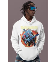 Iron Maiden Rock Metal Baskılı Unisex Oversize Müzik Grubu Hoodie