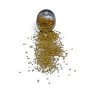 Epoksi Çalışmalarınız İçin Parlak Cam Kırıkları 2-4 mm GOLD 100 gr
