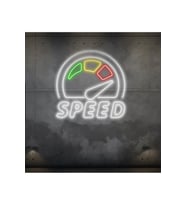 SPEED Yazılı ve Şekilli Neon Tabela