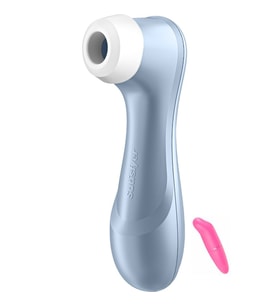 Pro 2 Blue Farklı Modlara Sahip Klitoris Emici Şarjlı Air Pulse Vibratör+Vibratör