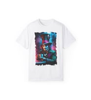 Joker Baskılı Pamuklu Oversize Tişört (Beyaz)