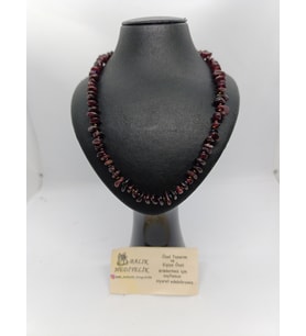 LAL/GRANAT(Güç Taşı) TAŞI KOLYE DOĞALTAŞ TASARIM KOLYE-1001
