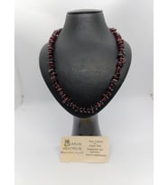 LAL/GRANAT(Güç Taşı) TAŞI KOLYE DOĞALTAŞ TASARIM KOLYE-1001