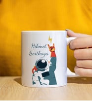 Kişiye Özel Tasarım Astronot Kupa