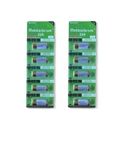Mettzchrom 23A 12V  Pil Garaj Bariyer Kepenk Oyuncak Alarm Kumandası Kapı Zili Pili 10 Adet A23 E23A MN21 MS21 L1028 VA23GA