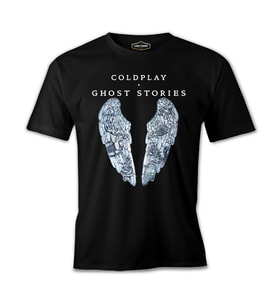 Coldplay - Ghost Stories Wings Siyah Erkek Tshirt