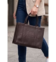 The Tote Bag Kadın Deri Orta Boy El ve Omuz Çanta