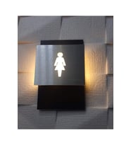Kadın İkonlu Işıklı Wc Yönlendirme Tabelası
