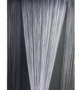 İP ZİNCİR GRİ RENK EN 100 CM BOY 280 CM HAZIR DÜĞMELERİ DİKİLMİŞ İP PERDE