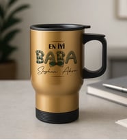 BK Gift Kişiye Özel Babalar Günü Tasarımlı Kulplu Çelik Bardak Termos Mug 450ml-9, Babalar Günü Hediye, Babaya Hediye
