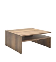 Adore Mobilya Level Kare Orta Sehpa - Koyu Ceviz (Oslo Ceviz) 90x42x90 cm (GxYxD)