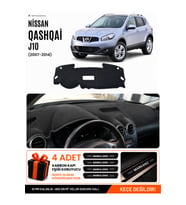 NİSSAN QASHQAI J10 (2007-2014) Uyumlu Torpido Örtüsü Torpido Kılıfı - Siyah