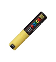 Uni-Ball Markör Boyama Posca Su Bazlı Poster 8.0 Saman Sarı (6 Lı Paket)