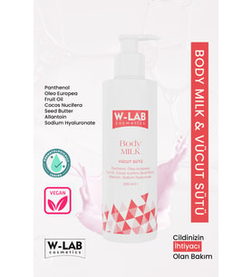W-Lab Cosmetics Body Milk Vücut Sütü 200 ML