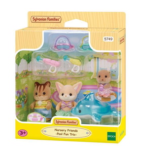 Sylvanian Families Anaokulu Arkadaşları Havuz Eğlencesi Üçlüsü 5749