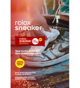 Rolox Sneaker - 50 Paket - Spor Ayakkabılar Için Leke Çıkarıcı Islak Havlu