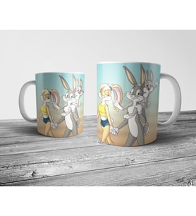 Pixxa Bugs ve Lola Bunny Kupa Bardak Model 4