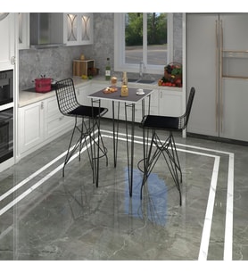Knsz masa sandalye takımı hem105zengin grisyh 070*070 2 sandalye syhsyh