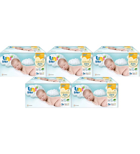 Uni Baby Islak Havlu Hassas Yeni Doğan 40 Yaprak (15 Li Set) 600 Yaprak (Narin Ciltler için) (5PK*3) (Beyaz)